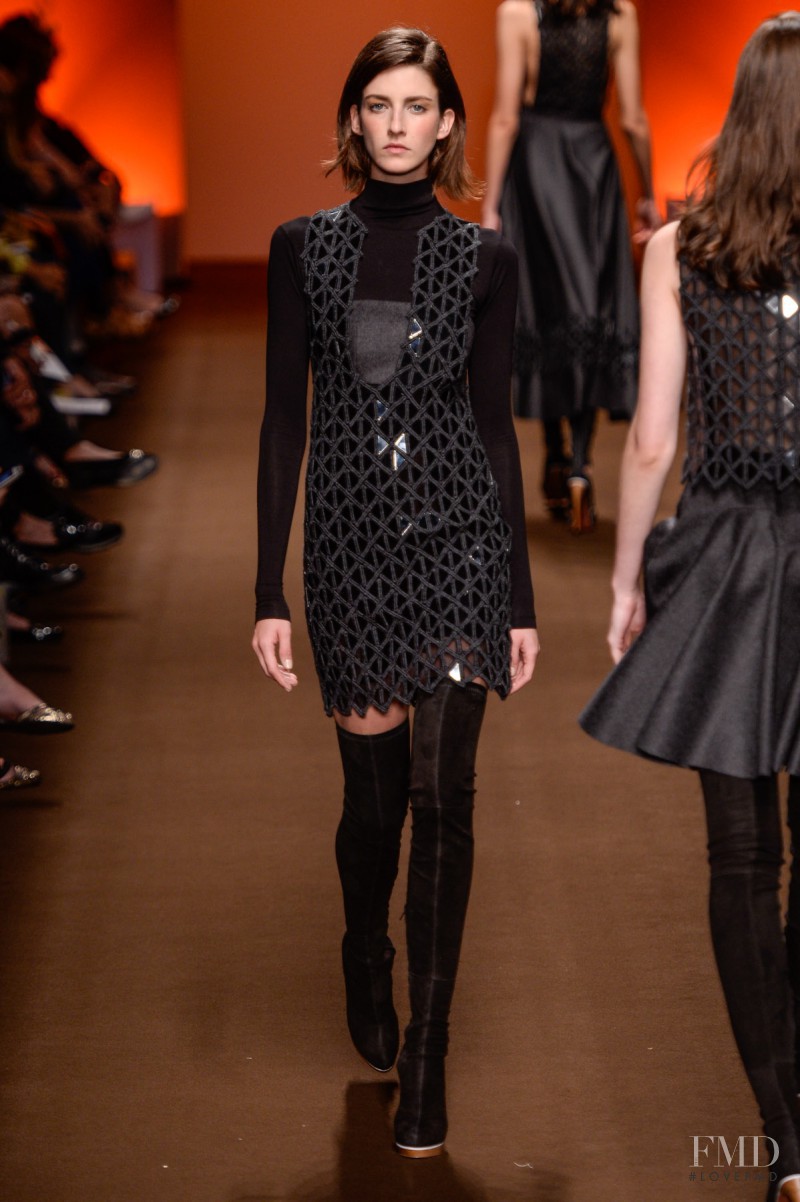 Cristina Herrmann featured in  the Tufi Duek fashion show for Autumn/Winter 2014