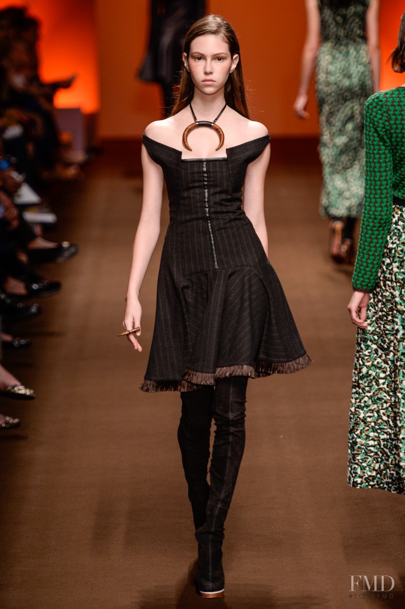 Lorena Maraschi featured in  the Tufi Duek fashion show for Autumn/Winter 2014