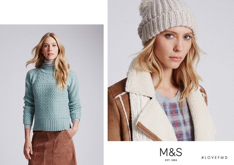 Marla Fabri featured in  the Marks & Spencer M&S Indigo advertisement for Autumn/Winter 2015