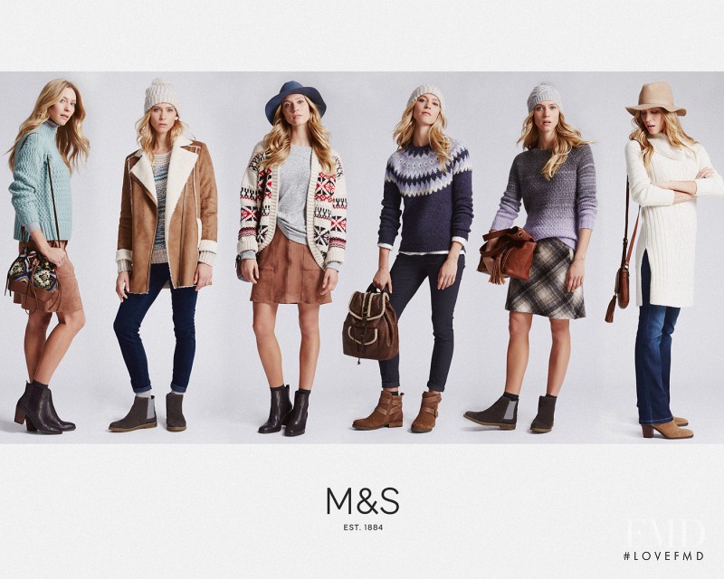 Marla Fabri featured in  the Marks & Spencer M&S Indigo advertisement for Autumn/Winter 2015