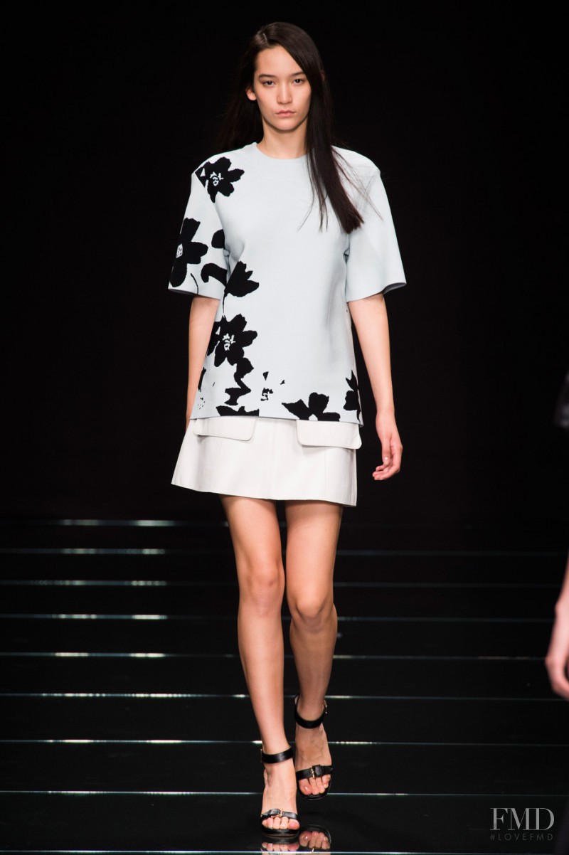 Mona Matsuoka featured in  the Anteprima fashion show for Spring/Summer 2015