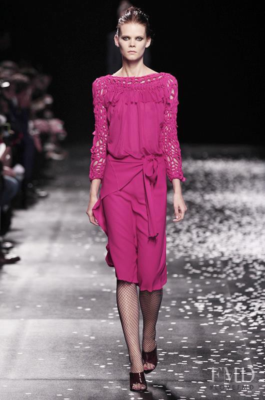 Irina Kravchenko featured in  the Nina Ricci fashion show for Spring/Summer 2013