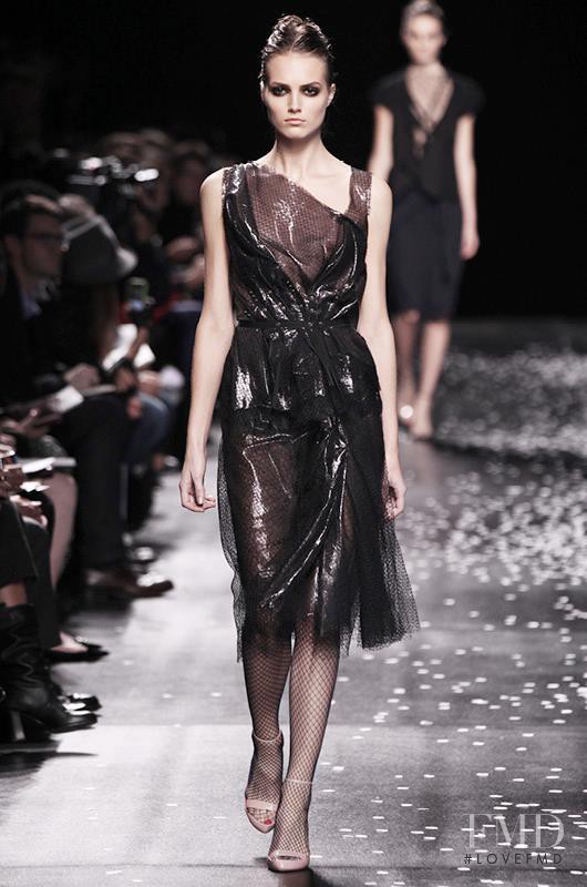 Agne Konciute featured in  the Nina Ricci fashion show for Spring/Summer 2013