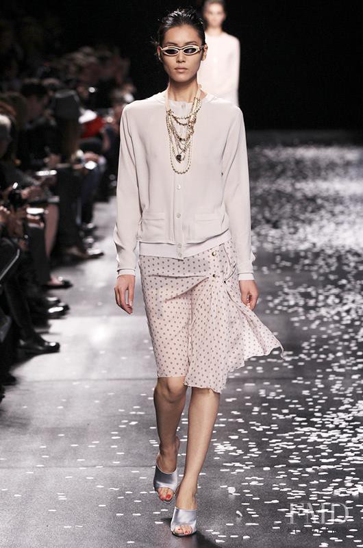 Liu Wen featured in  the Nina Ricci fashion show for Spring/Summer 2013