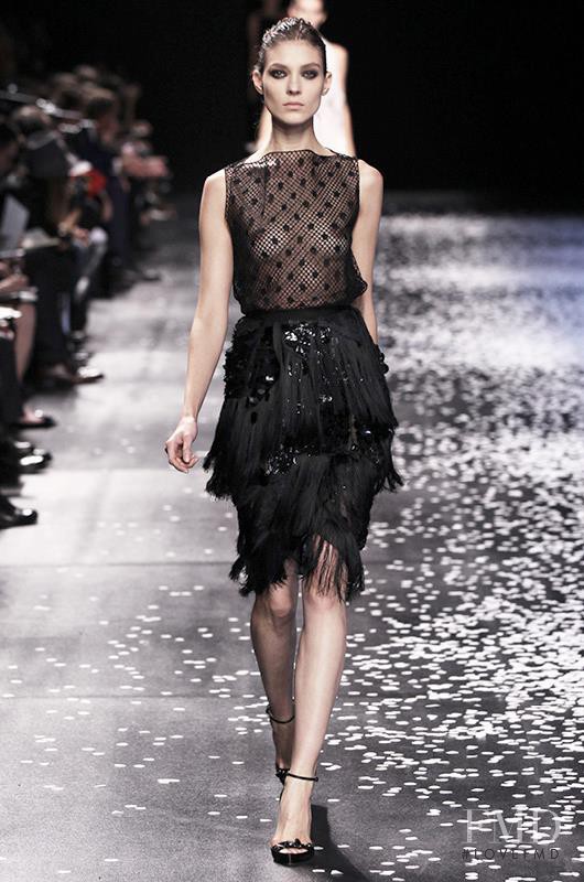 Kati Nescher featured in  the Nina Ricci fashion show for Spring/Summer 2013