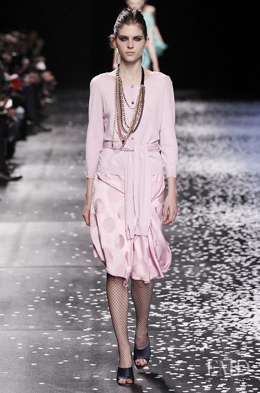 Kel Markey featured in  the Nina Ricci fashion show for Spring/Summer 2013
