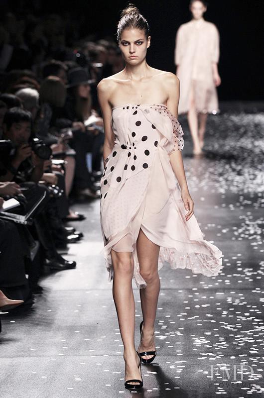 Lin Kjerulf featured in  the Nina Ricci fashion show for Spring/Summer 2013