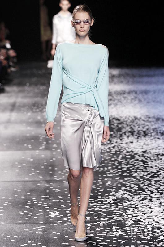 Irina Nikolaeva featured in  the Nina Ricci fashion show for Spring/Summer 2013