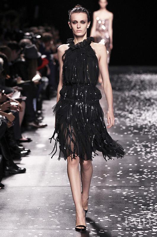 Erjona Ala featured in  the Nina Ricci fashion show for Spring/Summer 2013