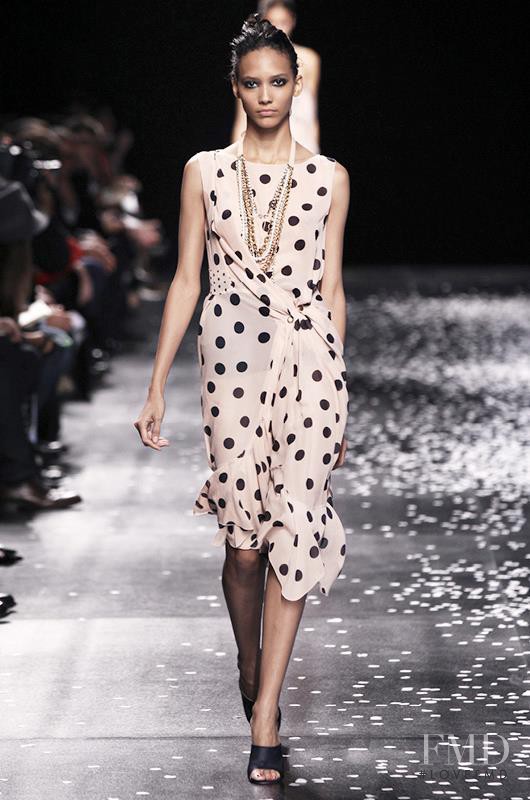 Cora Emmanuel featured in  the Nina Ricci fashion show for Spring/Summer 2013