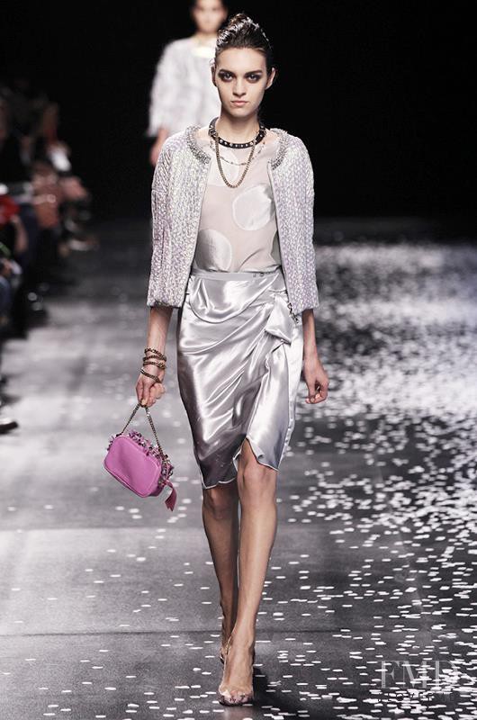 Magda Laguinge featured in  the Nina Ricci fashion show for Spring/Summer 2013