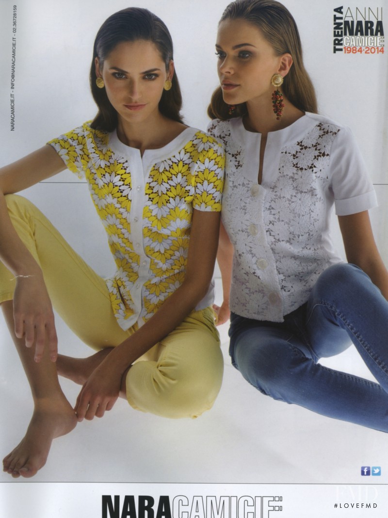 Iuliia Danko featured in  the Naracamicie advertisement for Spring/Summer 2014