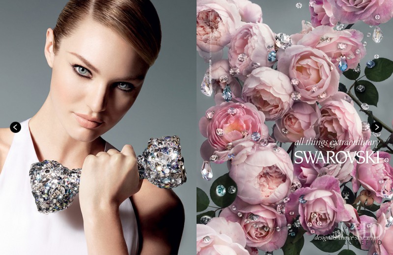 Candice Swanepoel featured in  the Swarovski advertisement for Spring/Summer 2013