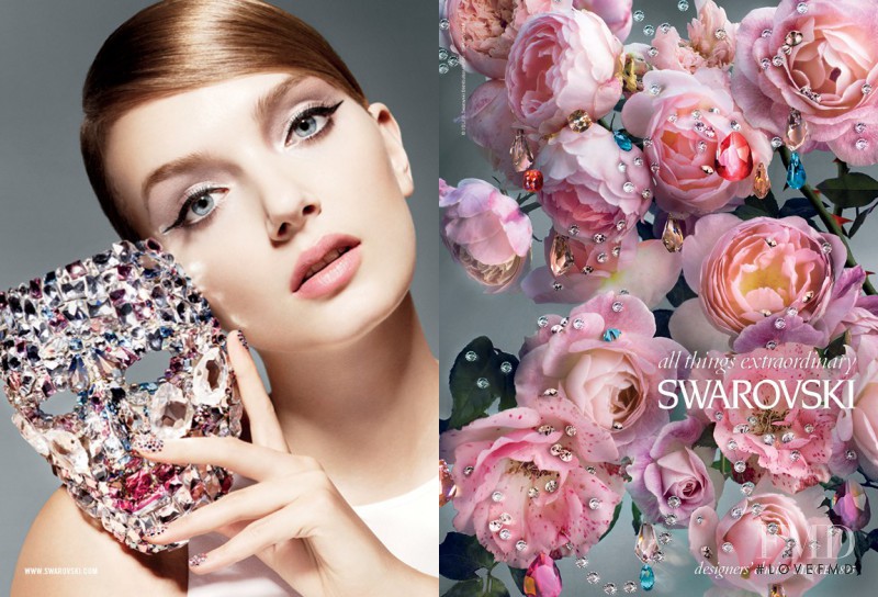 Lily Donaldson featured in  the Swarovski advertisement for Spring/Summer 2013