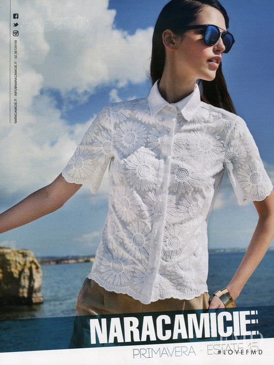 Iuliia Danko featured in  the Naracamicie advertisement for Spring/Summer 2015