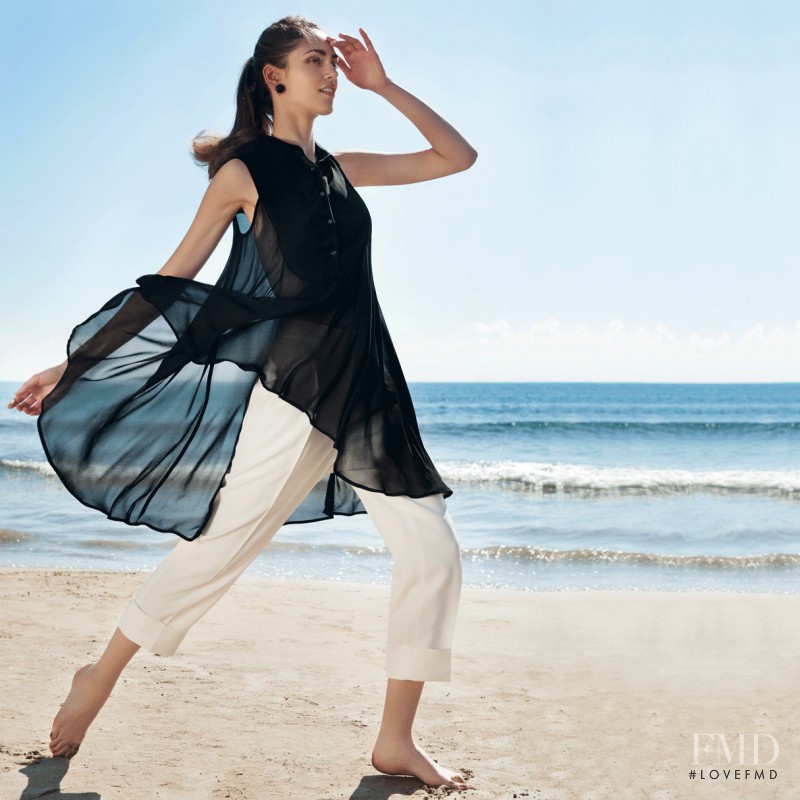 Iuliia Danko featured in  the Naracamicie lookbook for Spring/Summer 2015