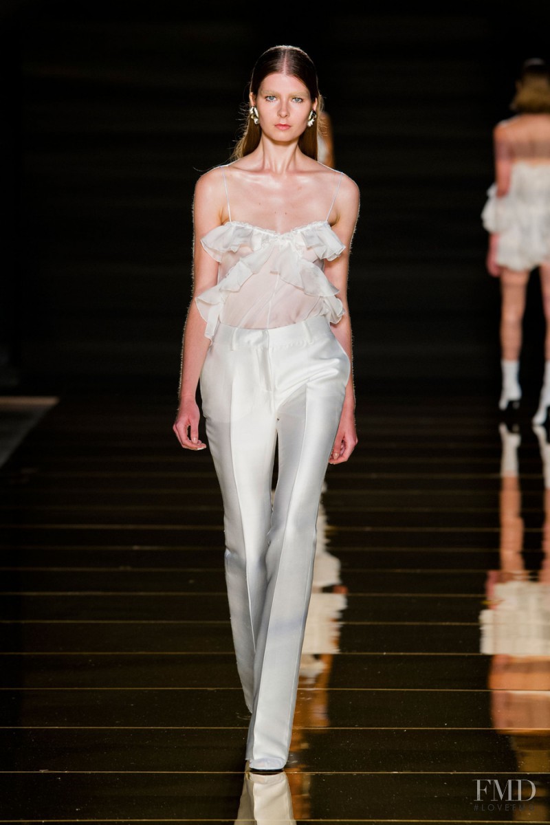 Gaby Loader featured in  the Francesco Scognamiglio fashion show for Spring/Summer 2016