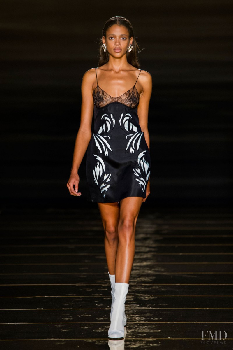 Aya Jones featured in  the Francesco Scognamiglio fashion show for Spring/Summer 2016