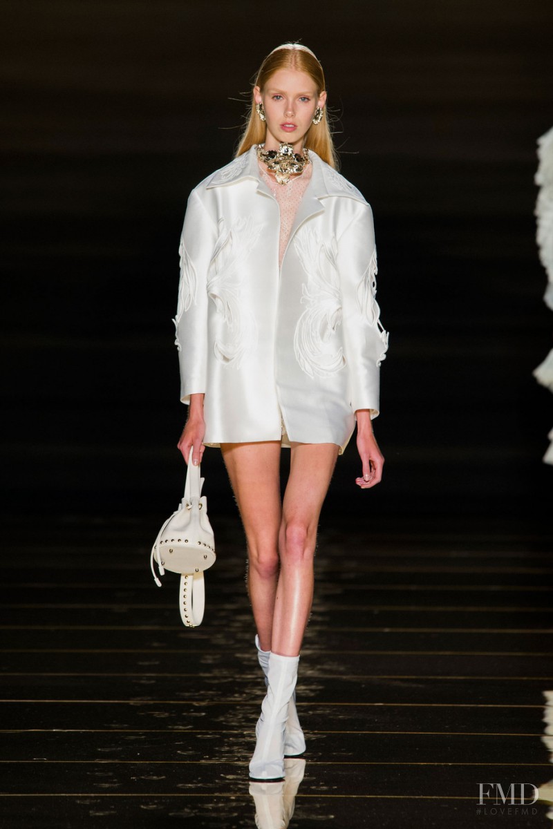 Lululeika Ravn Liep featured in  the Francesco Scognamiglio fashion show for Spring/Summer 2016