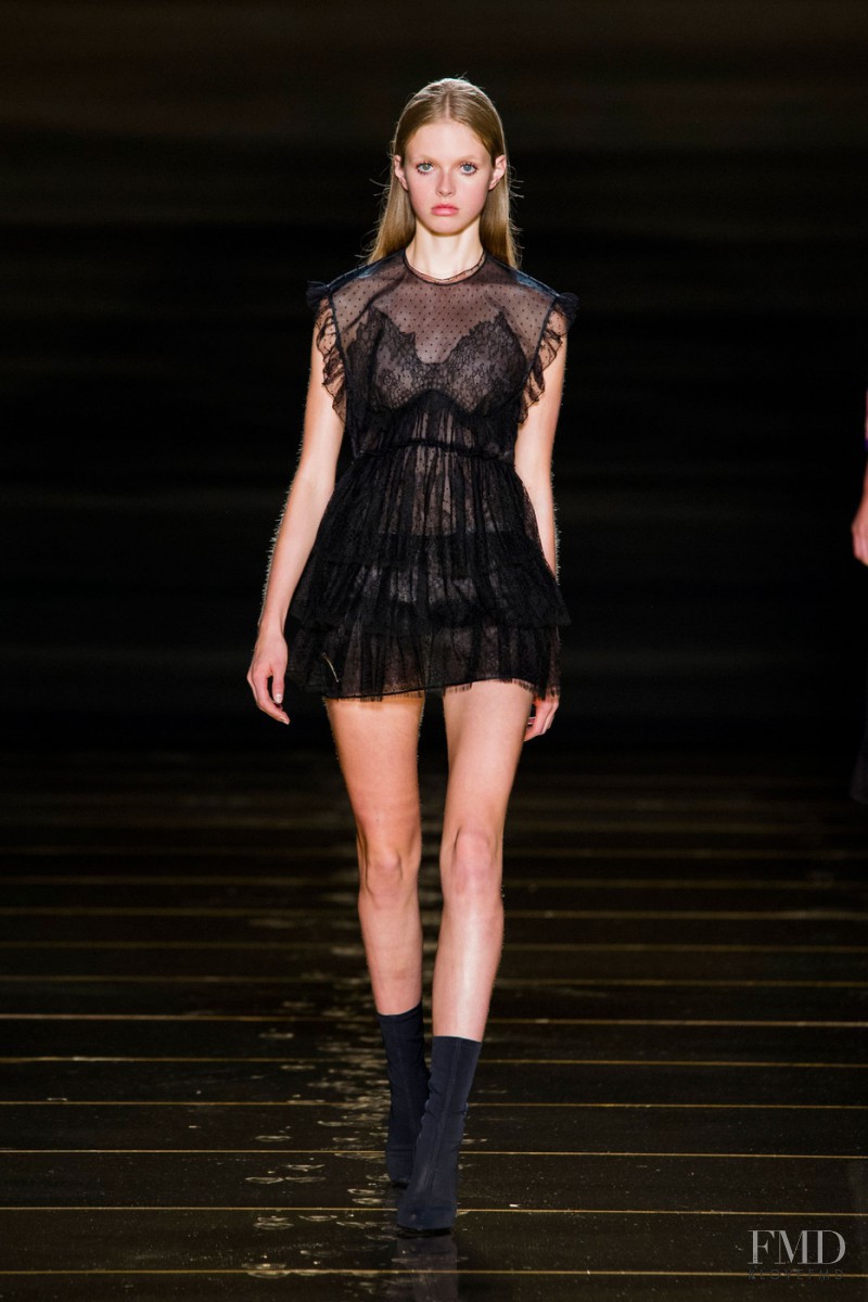 Avery Blanchard featured in  the Francesco Scognamiglio fashion show for Spring/Summer 2016