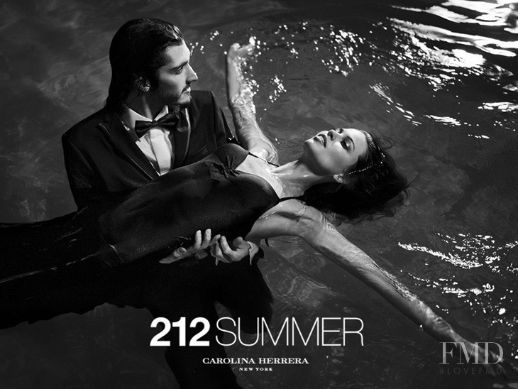 Lauren Auerbach featured in  the Carolina Herrera "212 Summer" Fragrance advertisement for Spring/Summer 2013