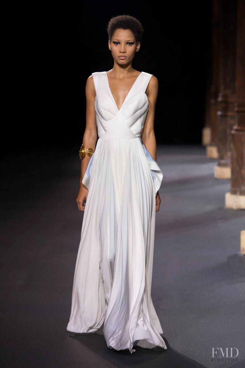 Lineisy Montero featured in  the Vionnet fashion show for Spring/Summer 2016