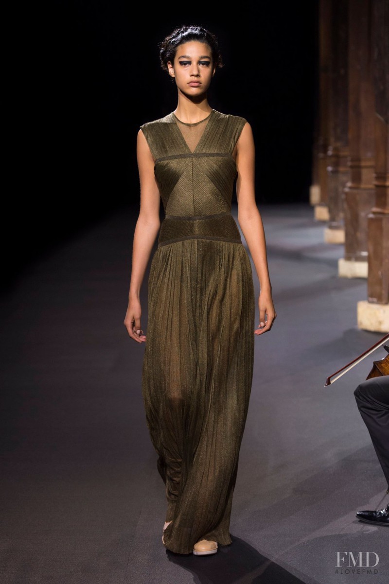 Damaris Goddrie featured in  the Vionnet fashion show for Spring/Summer 2016