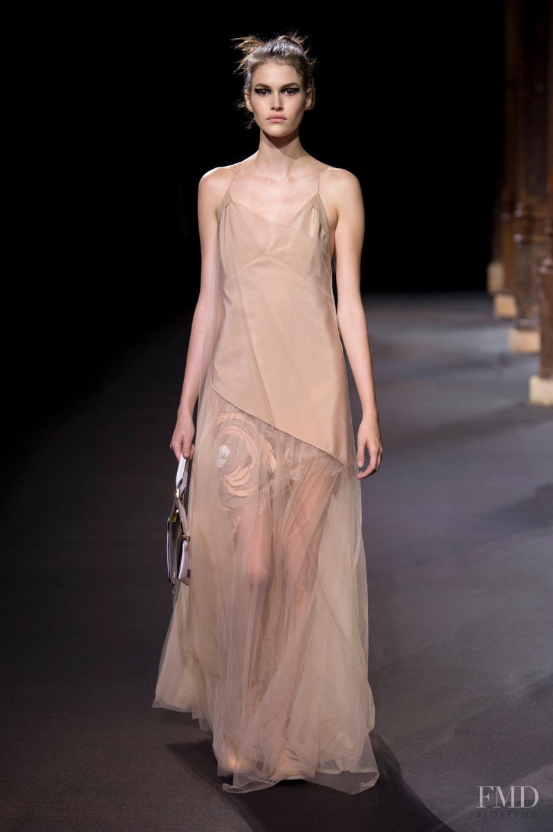 Vanessa Moody featured in  the Vionnet fashion show for Spring/Summer 2016
