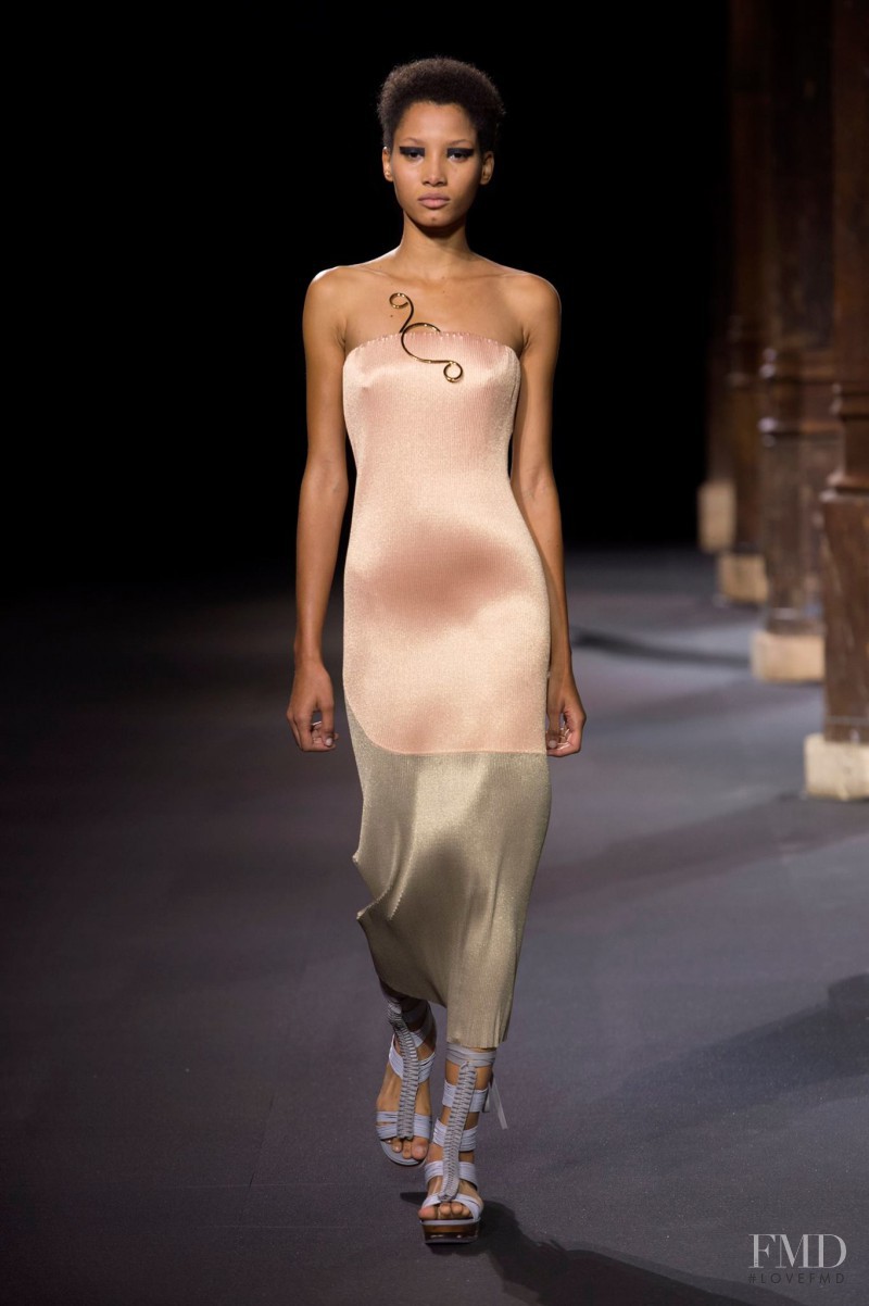 Lineisy Montero featured in  the Vionnet fashion show for Spring/Summer 2016