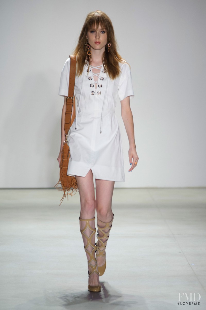 Kiki Willems featured in  the Rebecca Minkoff fashion show for Spring/Summer 2016