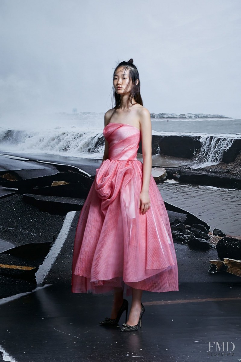 Hyun Ji Shin featured in  the Toni Maticevski fashion show for Autumn/Winter 2015