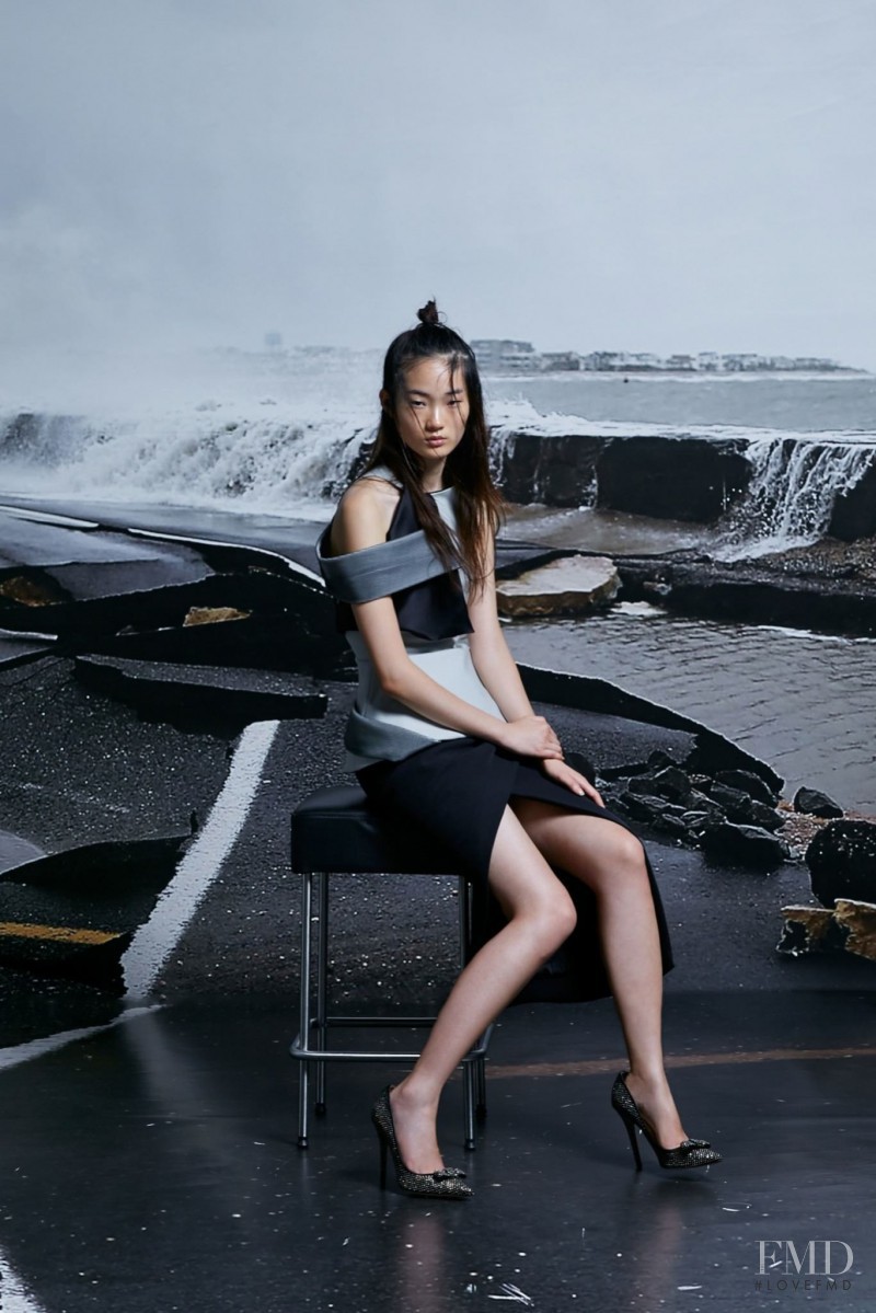 Hyun Ji Shin featured in  the Toni Maticevski fashion show for Autumn/Winter 2015