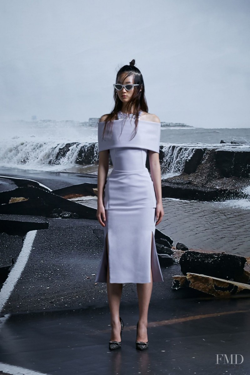 Hyun Ji Shin featured in  the Toni Maticevski fashion show for Autumn/Winter 2015