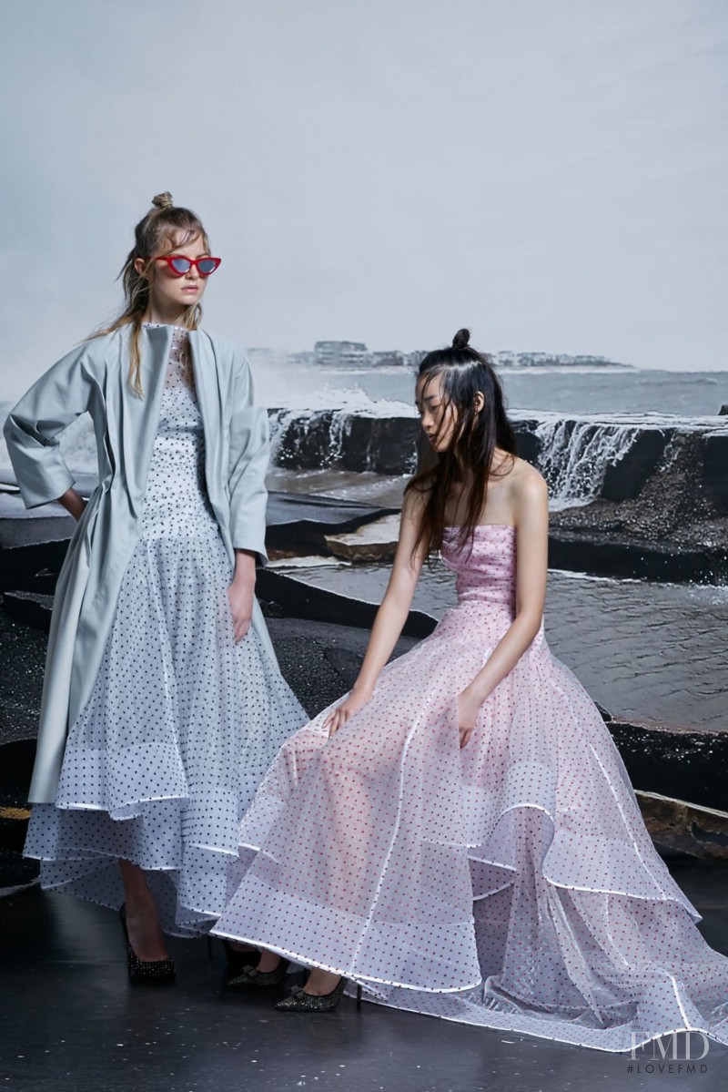 Hyun Ji Shin featured in  the Toni Maticevski fashion show for Autumn/Winter 2015