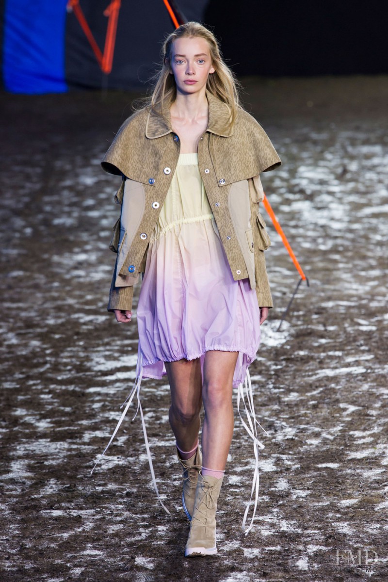 Leah Milligan featured in  the Hunter fashion show for Spring/Summer 2016