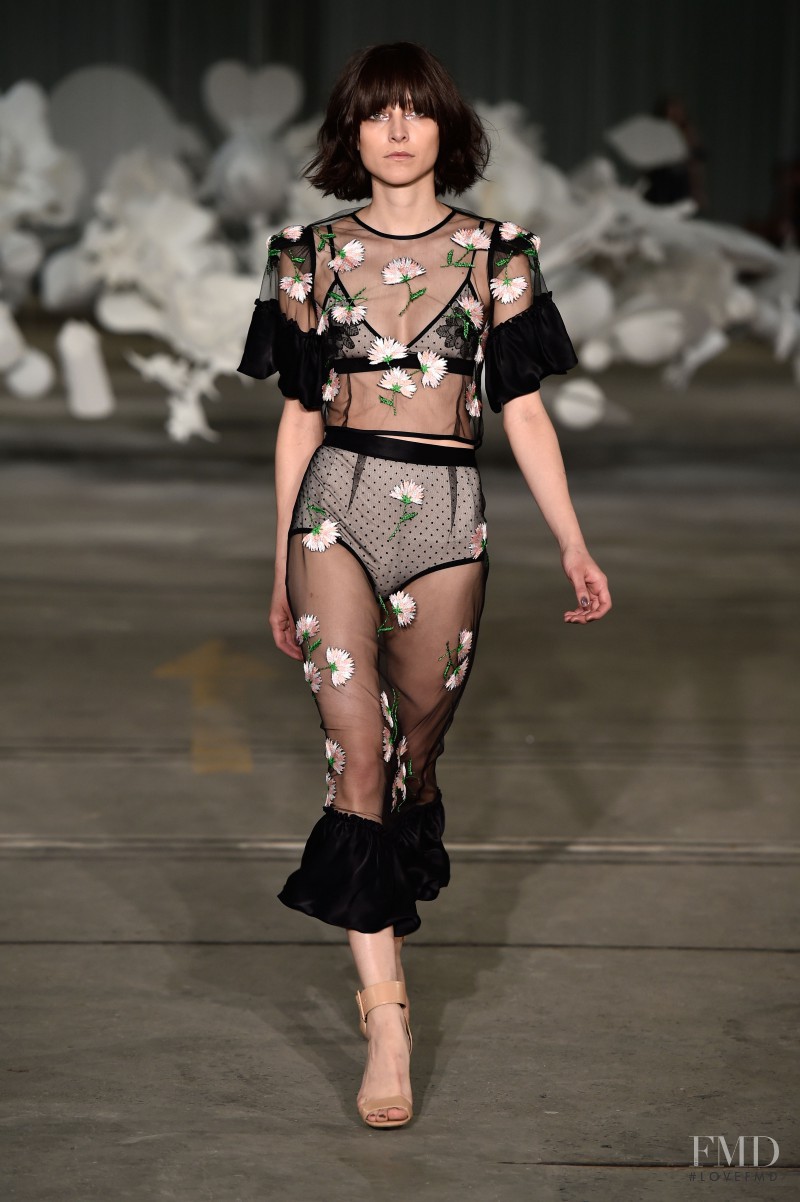 Ollie Henderson featured in  the Alice McCall fashion show for Spring/Summer 2014
