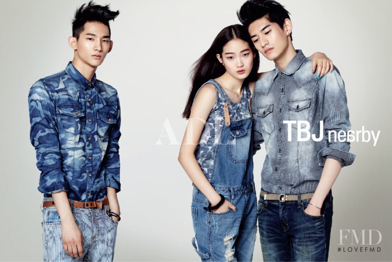 Hyun Ji Shin featured in  the TBJ nearby advertisement for Spring/Summer 2014