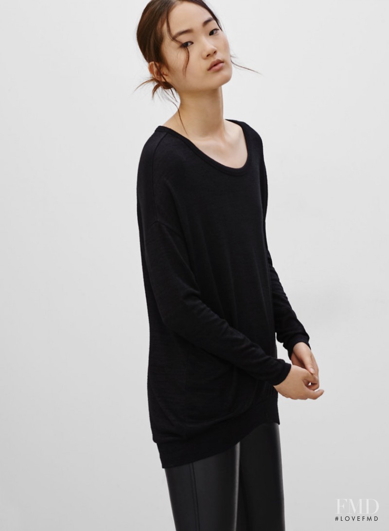 Hyun Ji Shin featured in  the Aritzia Wilfred Free lookbook for Spring/Summer 2016