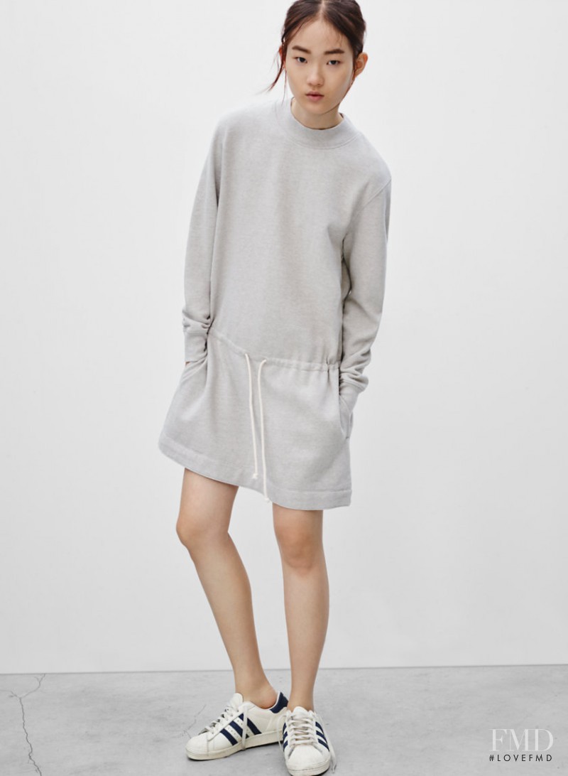 Hyun Ji Shin featured in  the Aritzia Wilfred Free lookbook for Spring/Summer 2016