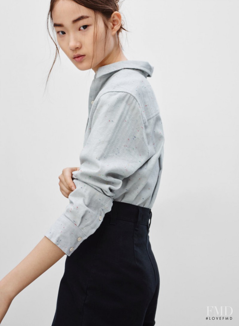 Hyun Ji Shin featured in  the Aritzia Wilfred Free lookbook for Spring/Summer 2016