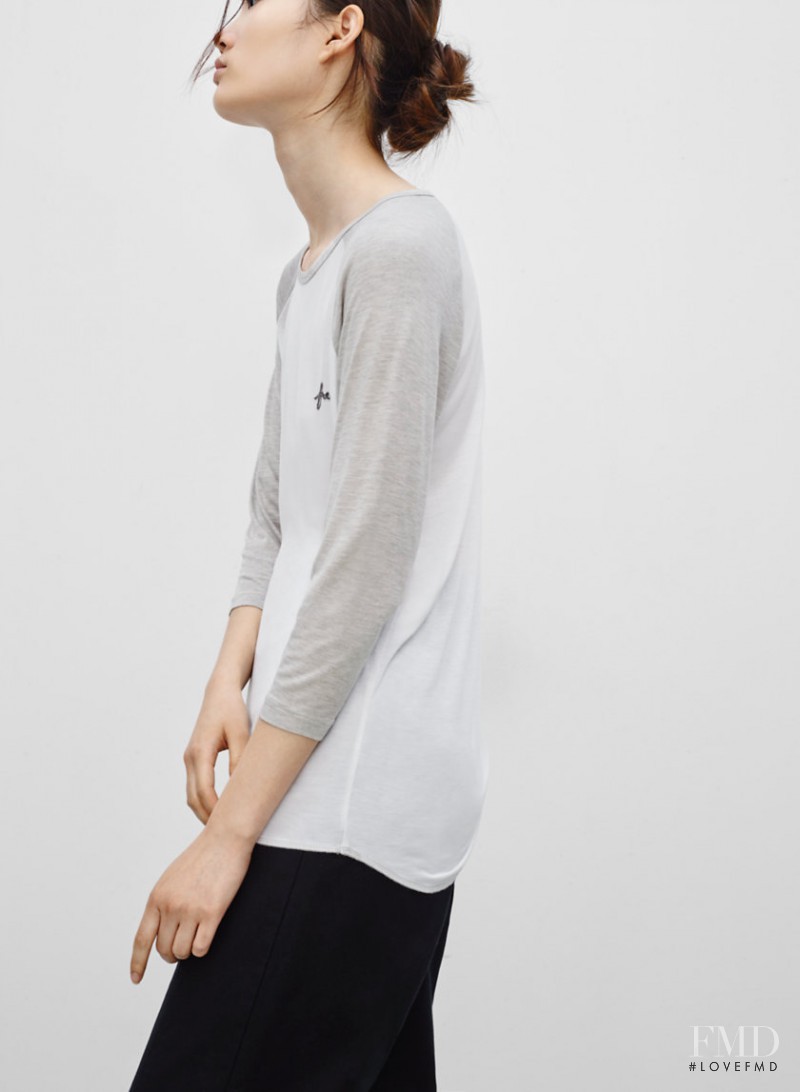 Hyun Ji Shin featured in  the Aritzia Wilfred Free lookbook for Spring/Summer 2016