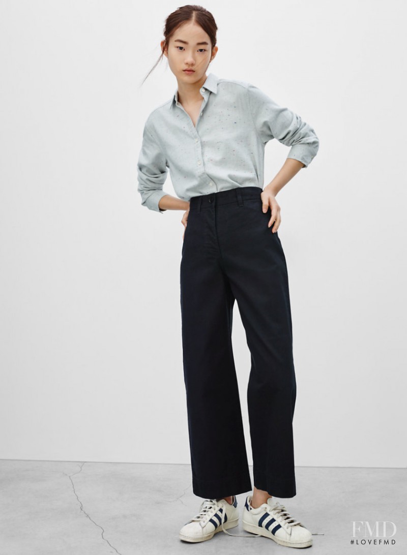 Hyun Ji Shin featured in  the Aritzia Wilfred Free lookbook for Spring/Summer 2016