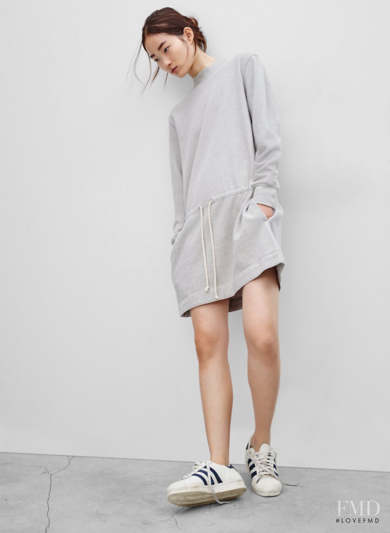 Hyun Ji Shin featured in  the Aritzia Wilfred Free lookbook for Spring/Summer 2016