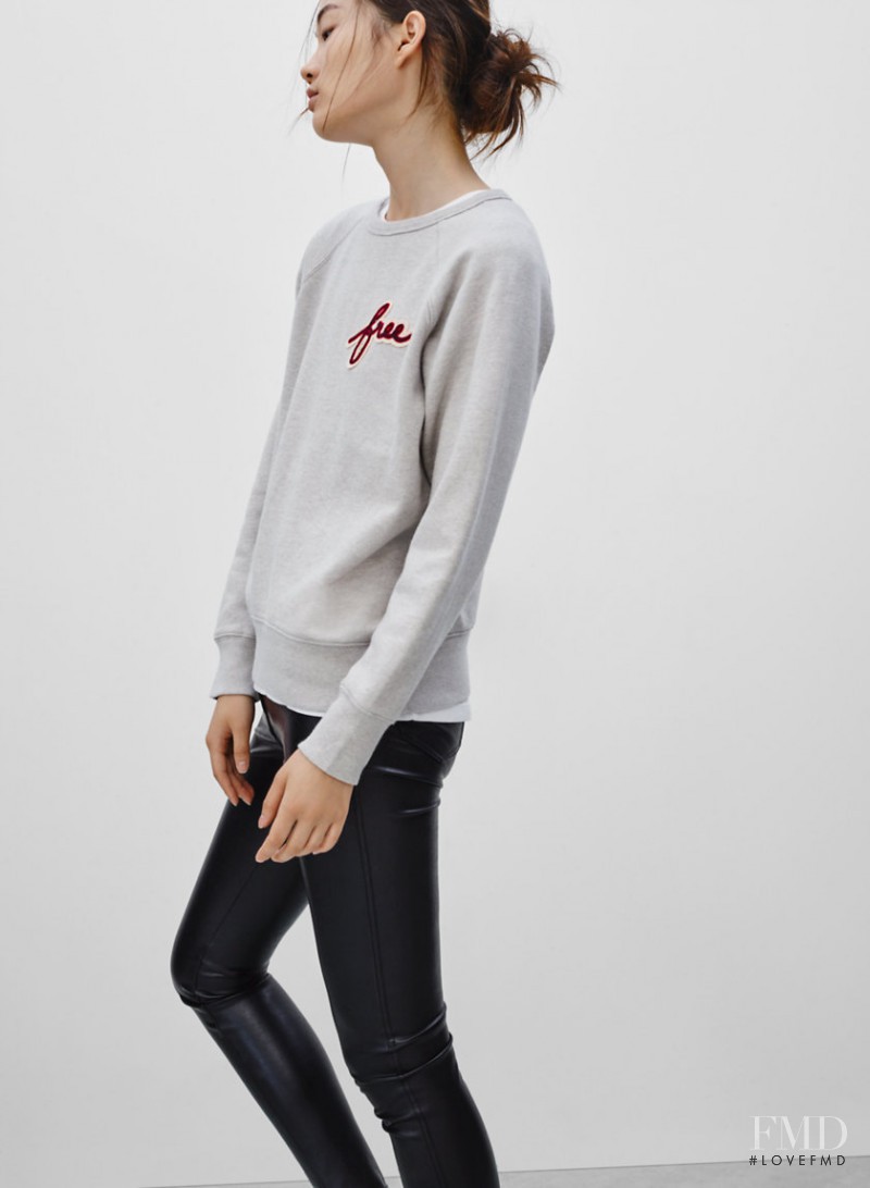 Hyun Ji Shin featured in  the Aritzia Wilfred Free lookbook for Spring/Summer 2016