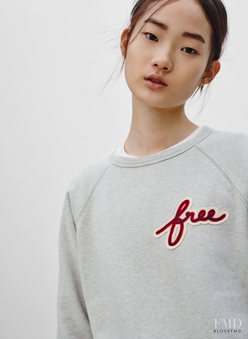 Hyun Ji Shin featured in  the Aritzia Wilfred Free lookbook for Spring/Summer 2016