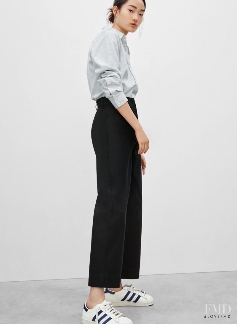 Hyun Ji Shin featured in  the Aritzia Wilfred Free lookbook for Spring/Summer 2016