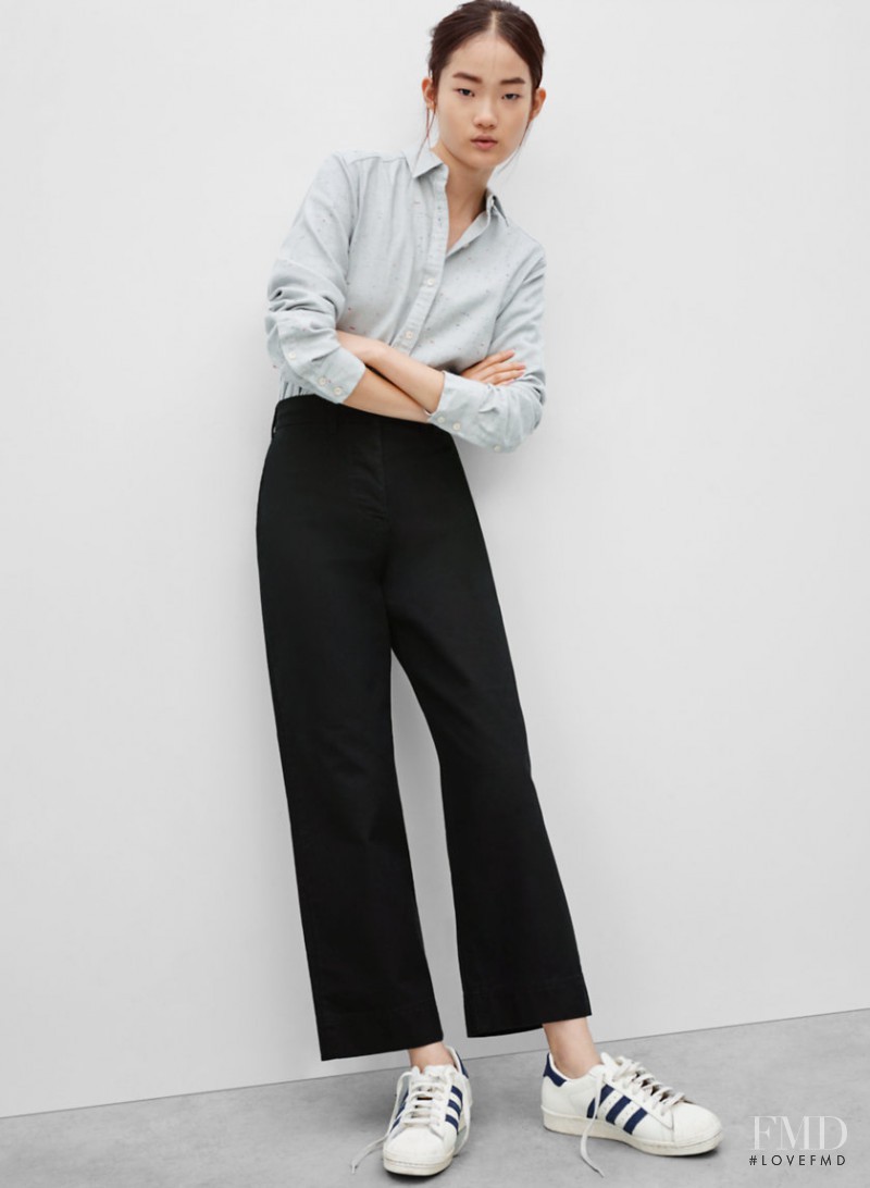 Hyun Ji Shin featured in  the Aritzia Wilfred Free lookbook for Spring/Summer 2016