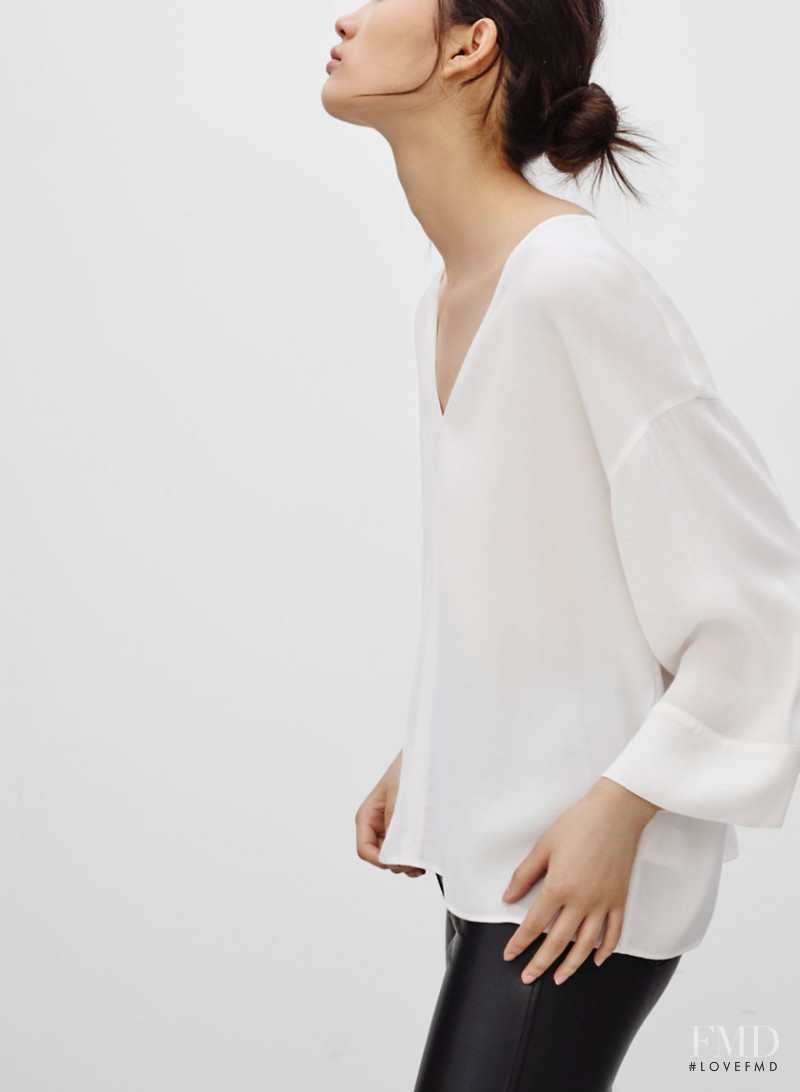 Hyun Ji Shin featured in  the Aritzia Wilfred Free lookbook for Spring/Summer 2016