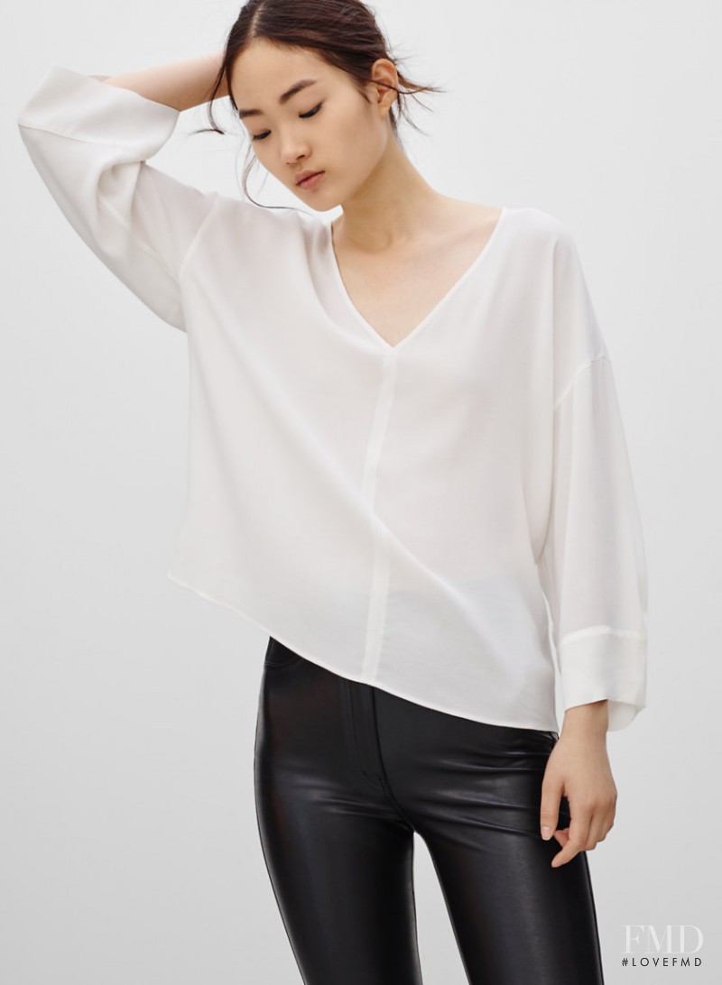 Hyun Ji Shin featured in  the Aritzia Wilfred Free lookbook for Spring/Summer 2016