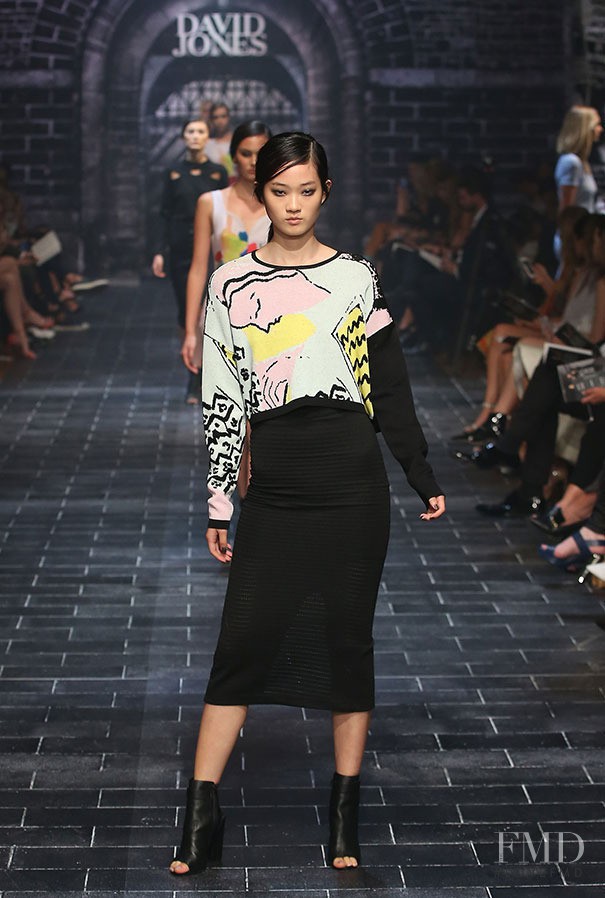 Hyun Ji Shin featured in  the David Jones fashion show for Autumn/Winter 2015